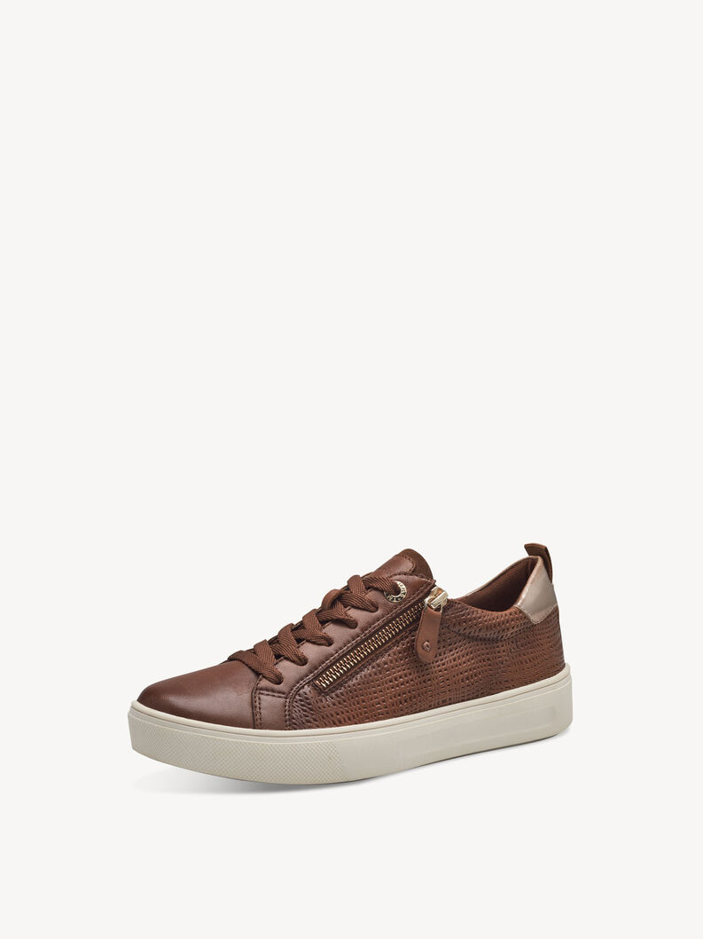Sneaker - bruin, COGNAC NAP STR, hi-res