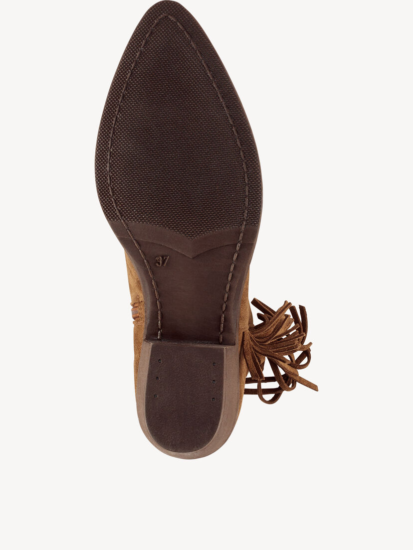 Leren Enkellaarsje - bruin, TOBACCO, hi-res