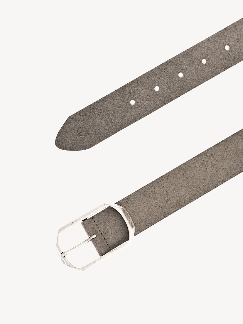 Velours riem, taupe, hi-res