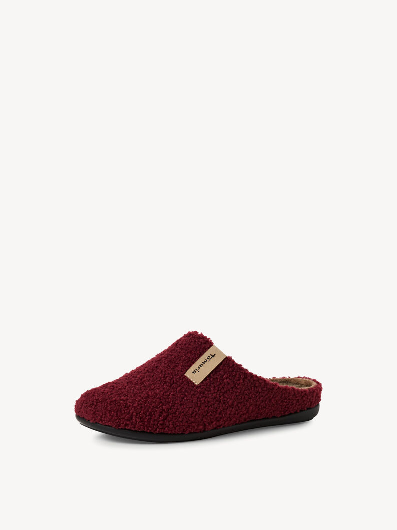 Pantoufles - rouge, RED, hi-res