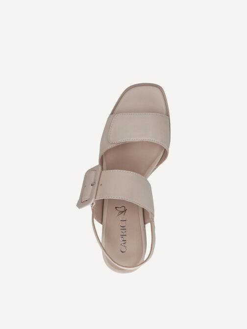 Heeled sandal, OFFWHITE NAPPA, hi-res