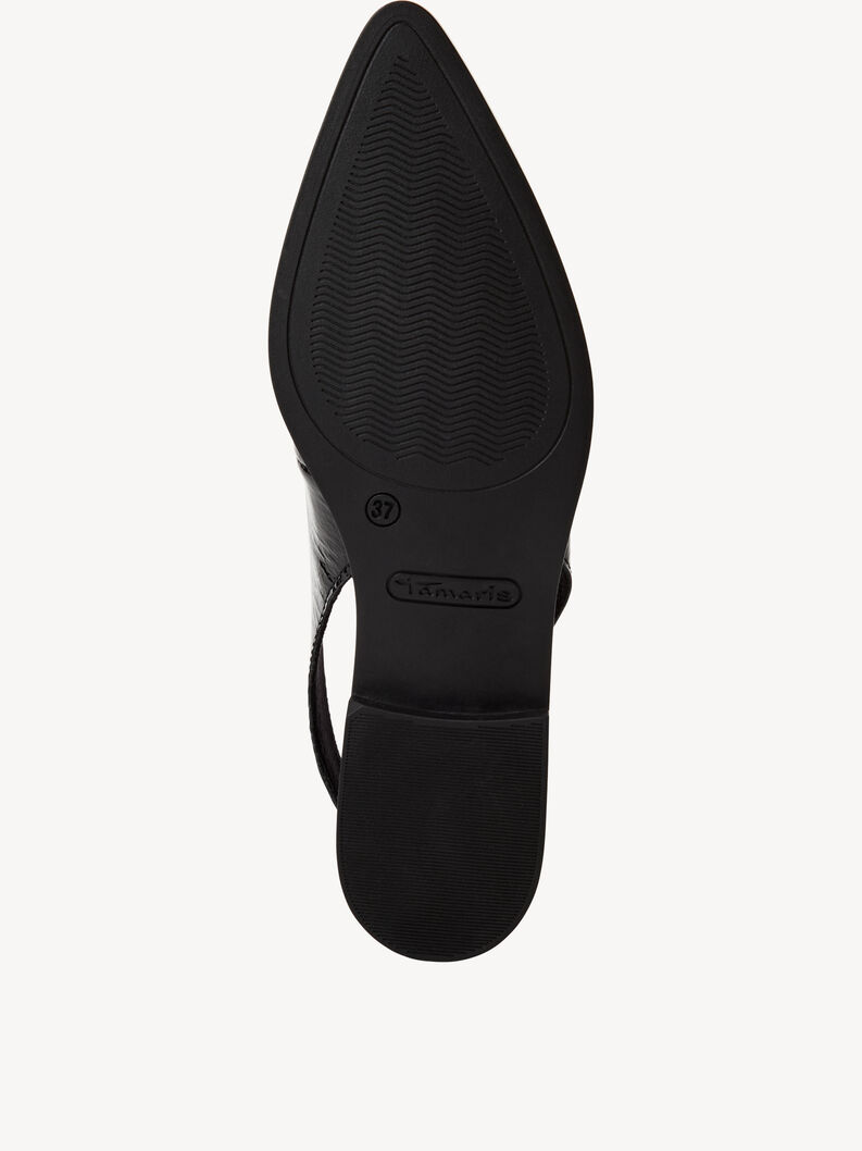 Lederslingpumps - schwarz, BLACK PATENT, hi-res