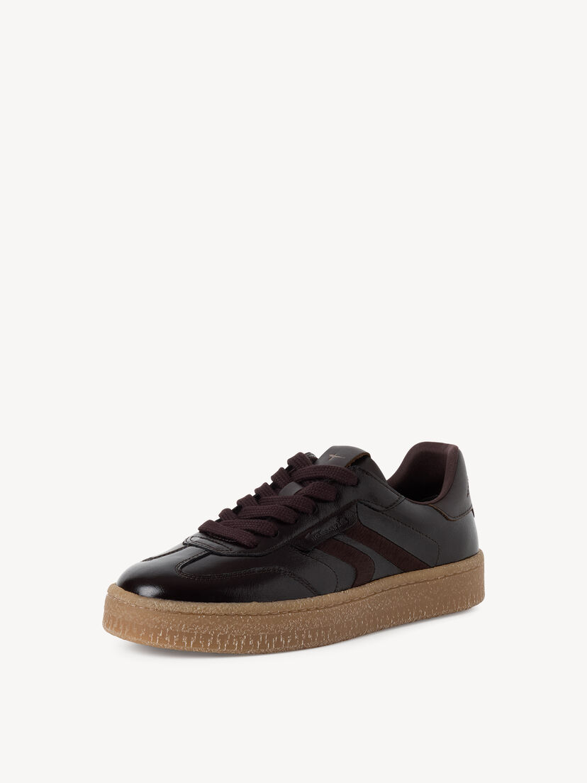 Leren Sneaker - bruin, MOCCA PATENT, hi-res