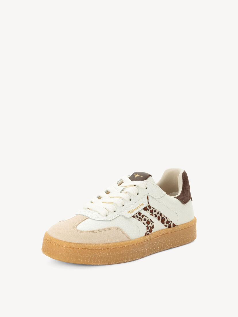 Leren Sneaker, IVORY/LEOPARD, hi-res