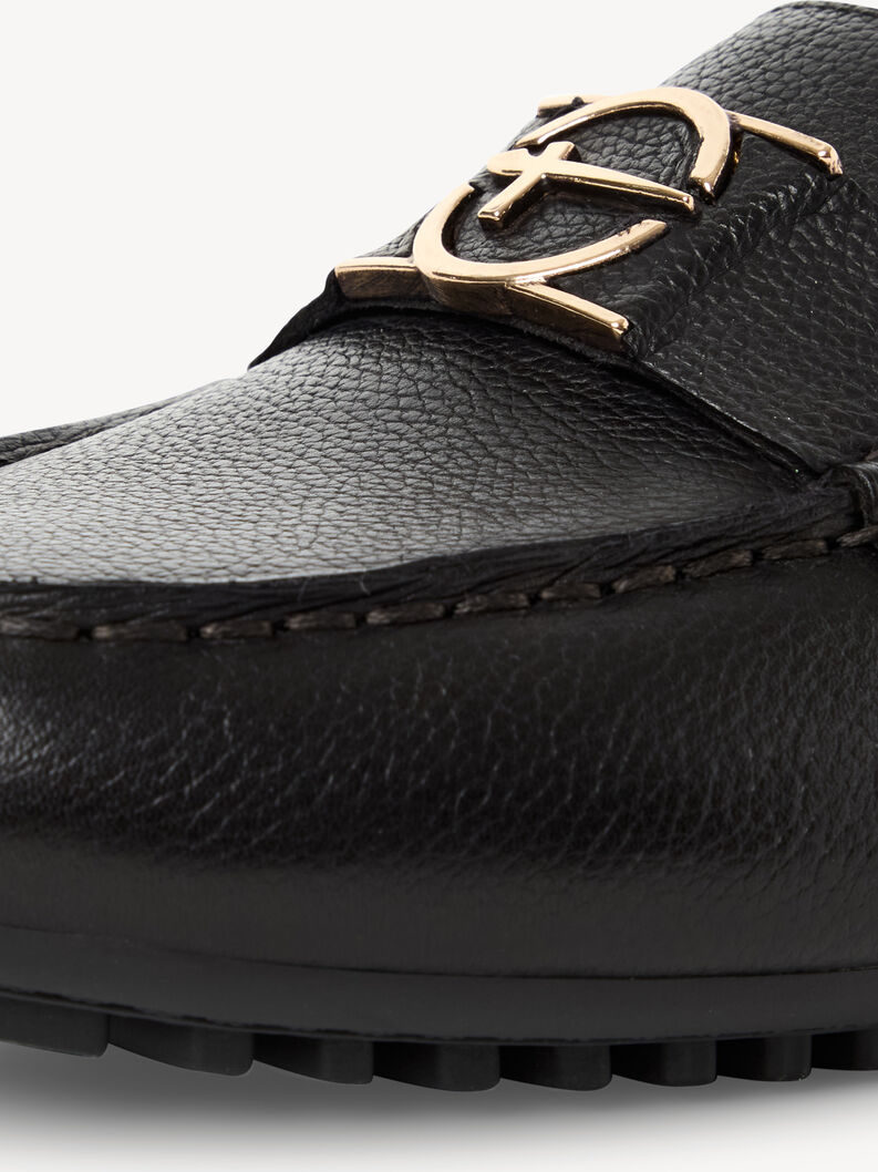Mocassini, BLACK LEATHER, hi-res