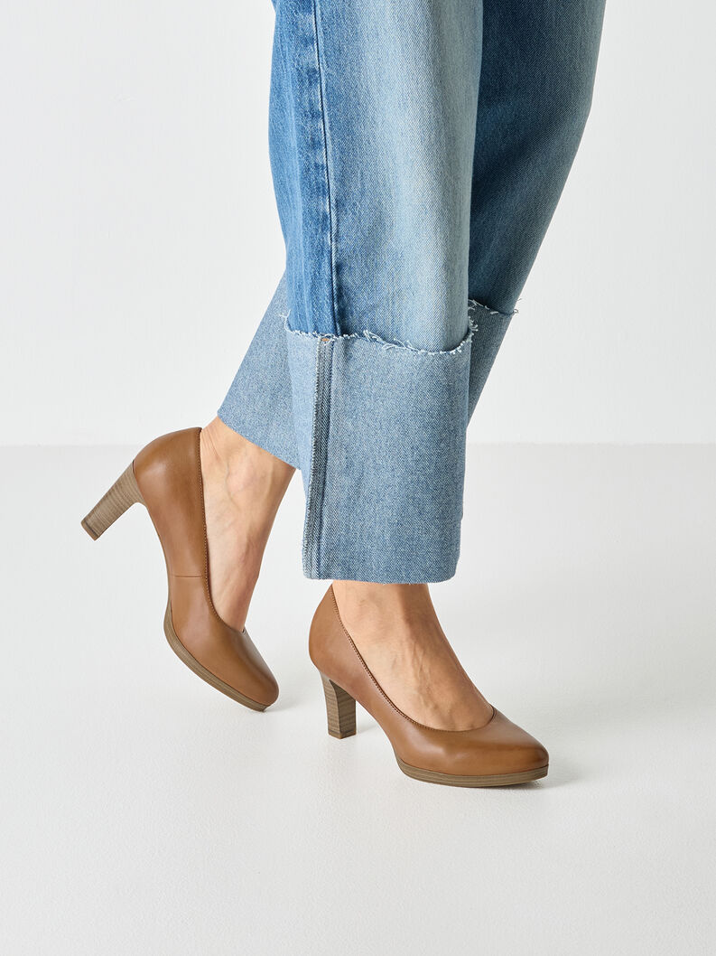 Leather Pumps - brown, NUT, hi-res