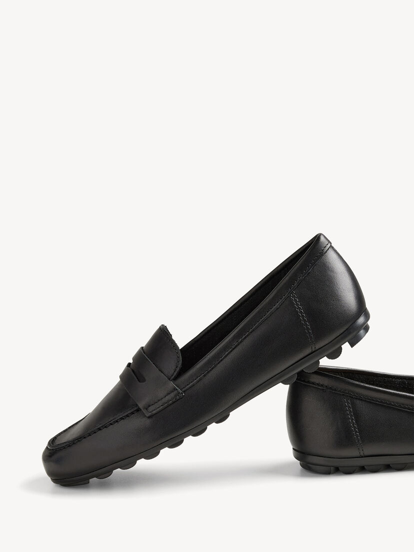 Mocassin, BLACK LEATHER, hi-res
