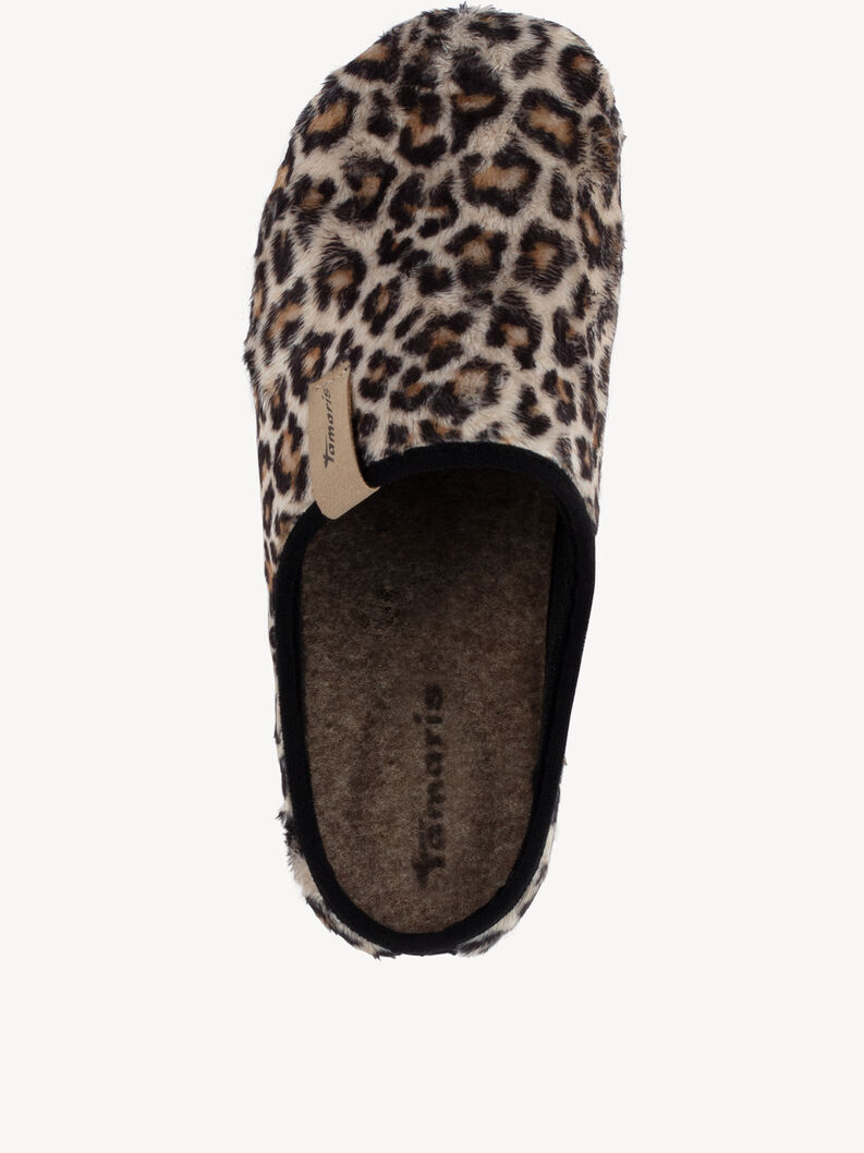 Hausschuhe - braun, LEOPARD, hi-res