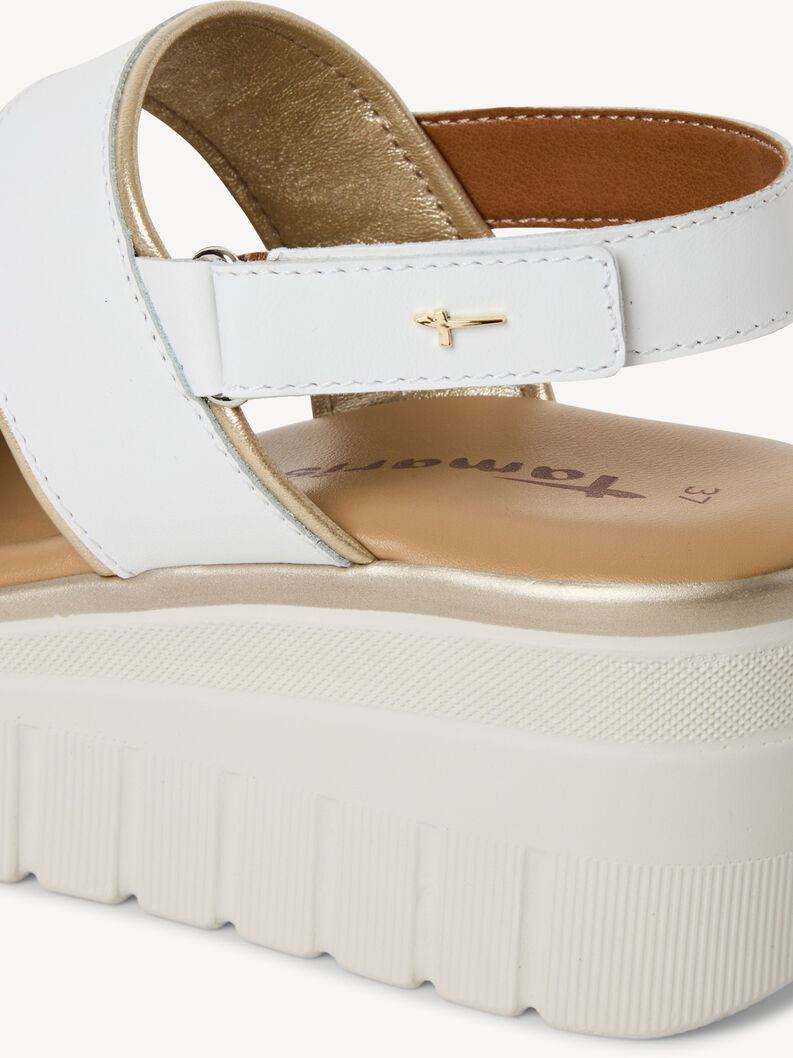 Sandalette, WHITE/LT.GOLD, hi-res