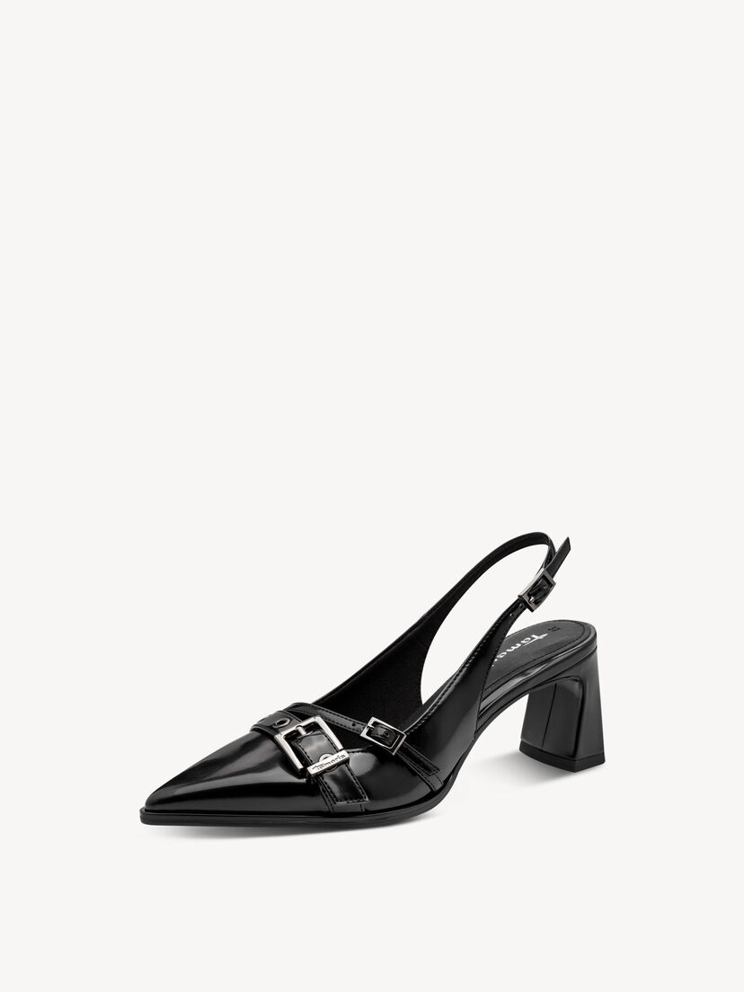 Slingpumps - zwart, BLACK, hi-res