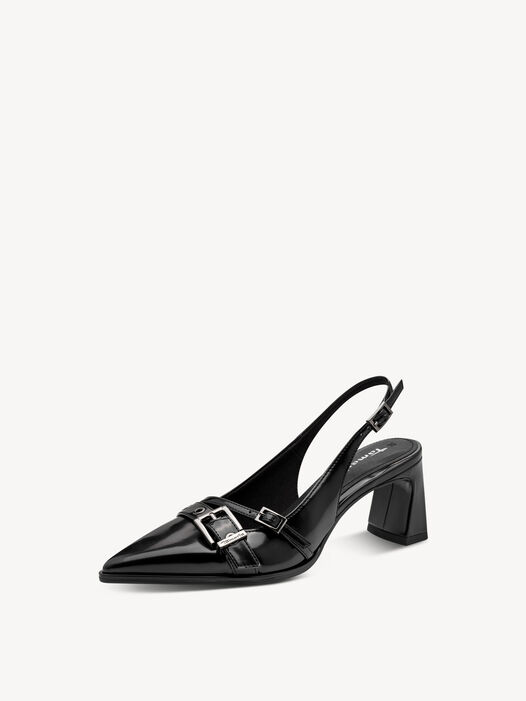 Slingpumps, BLACK, hi-res