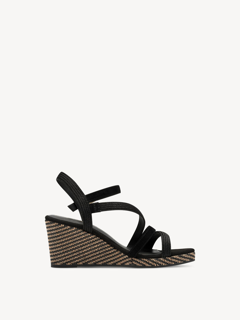 Sandaaltje - zwart, BLACK, hi-res