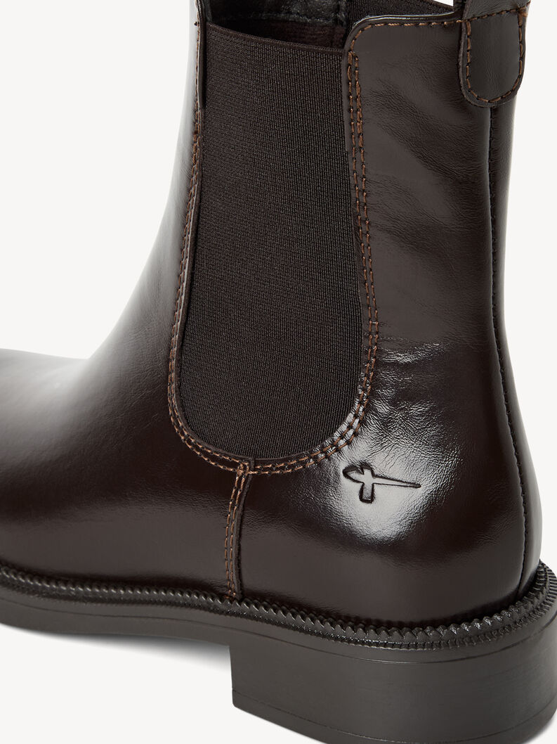 Leather Chelsea boot - brown, MOCCA PATENT, hi-res