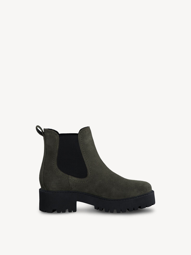 Leder Chelsea Boot - gr&uuml;n, OLIVE, hi-res