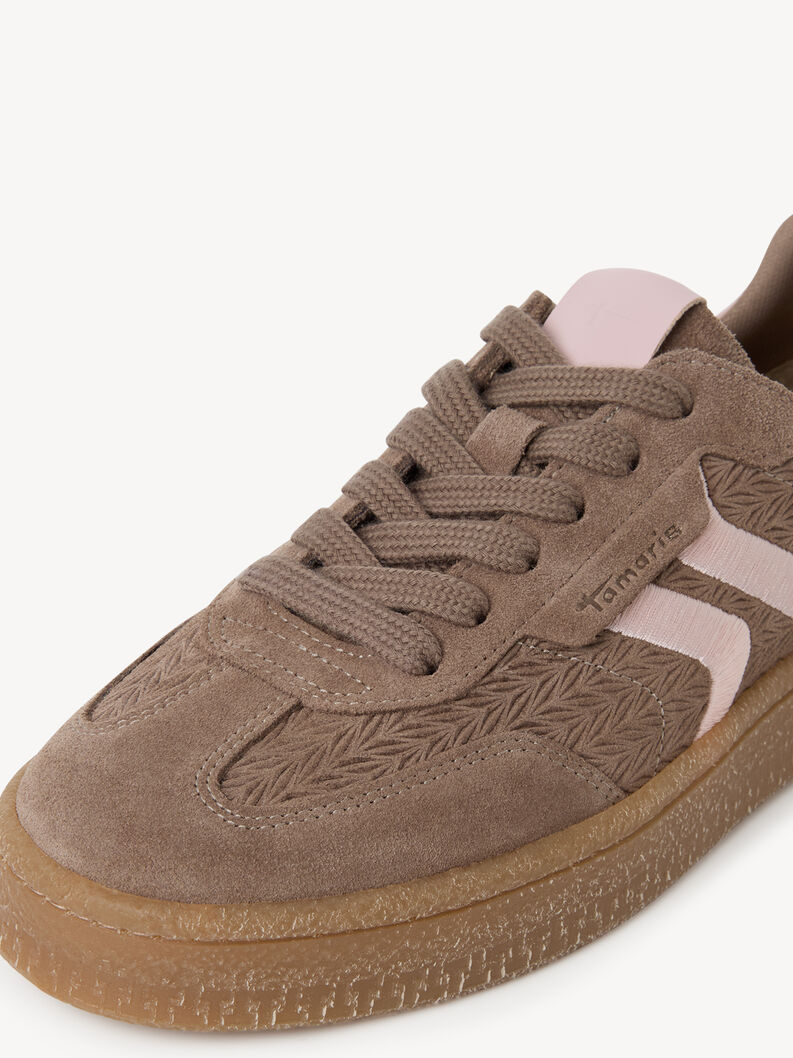 Ledersneaker - braun, BROWN/ROSE, hi-res