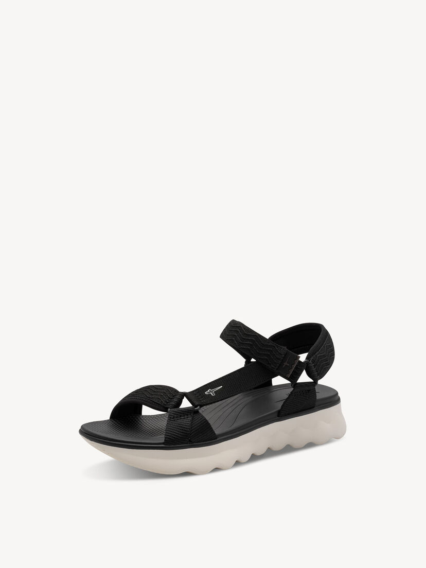 Sandaaltje - zwart, BLACK, hi-res