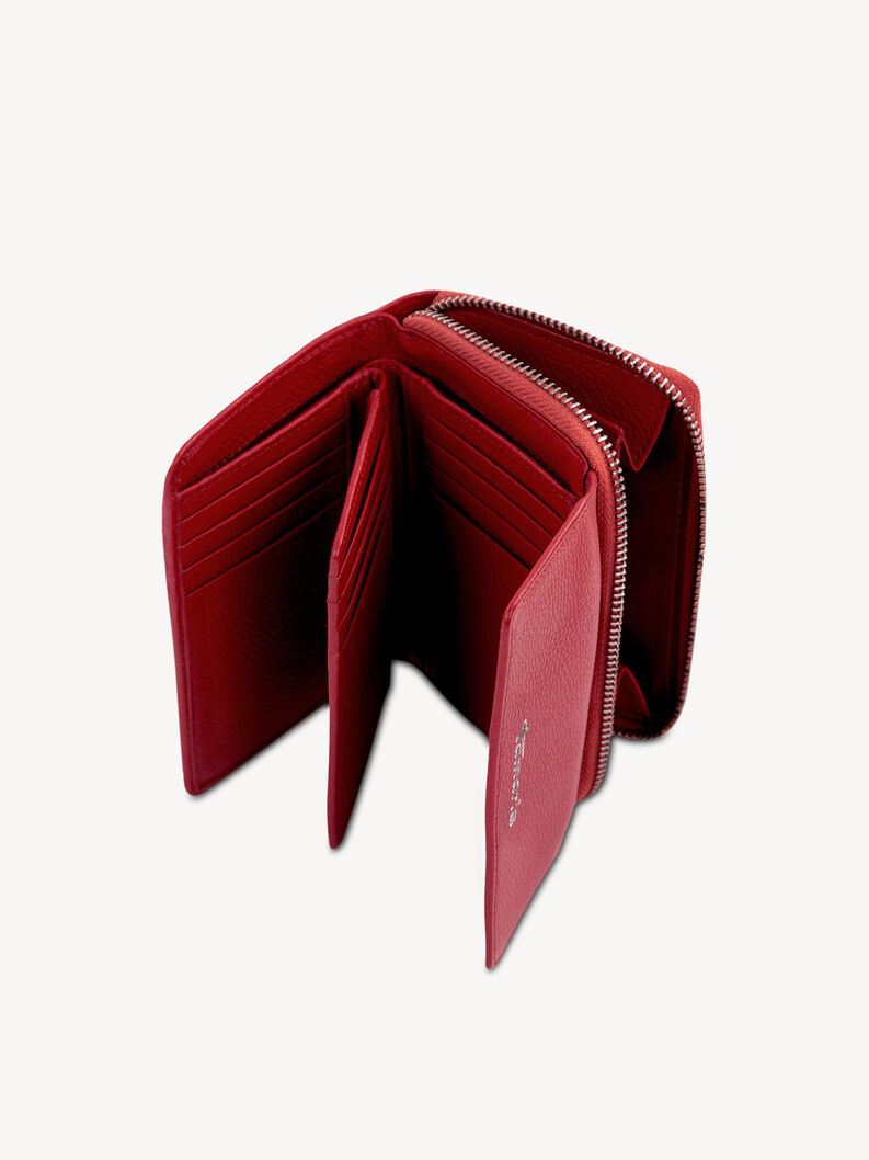 Leather Wallet - red, red, hi-res