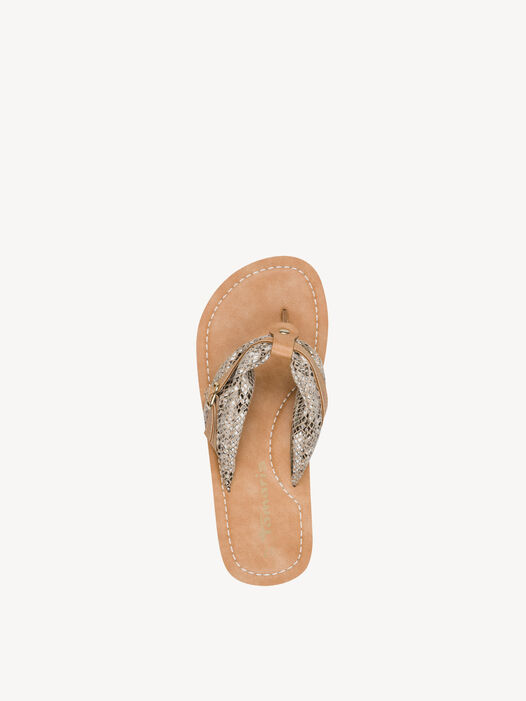 Flip Flops, BEIGE SNAKE, hi-res