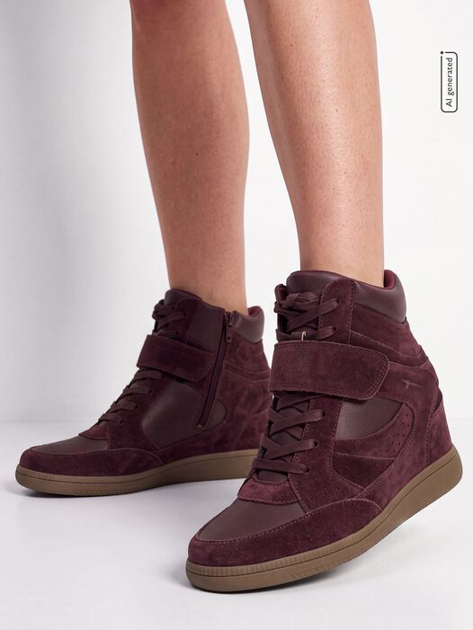 Sneaker, BURGUNDY, hi-res