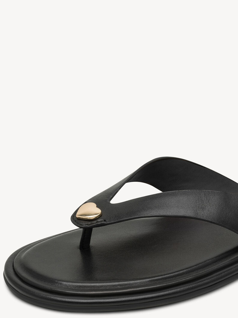 Toe separators, BLACK LEATHER, hi-res