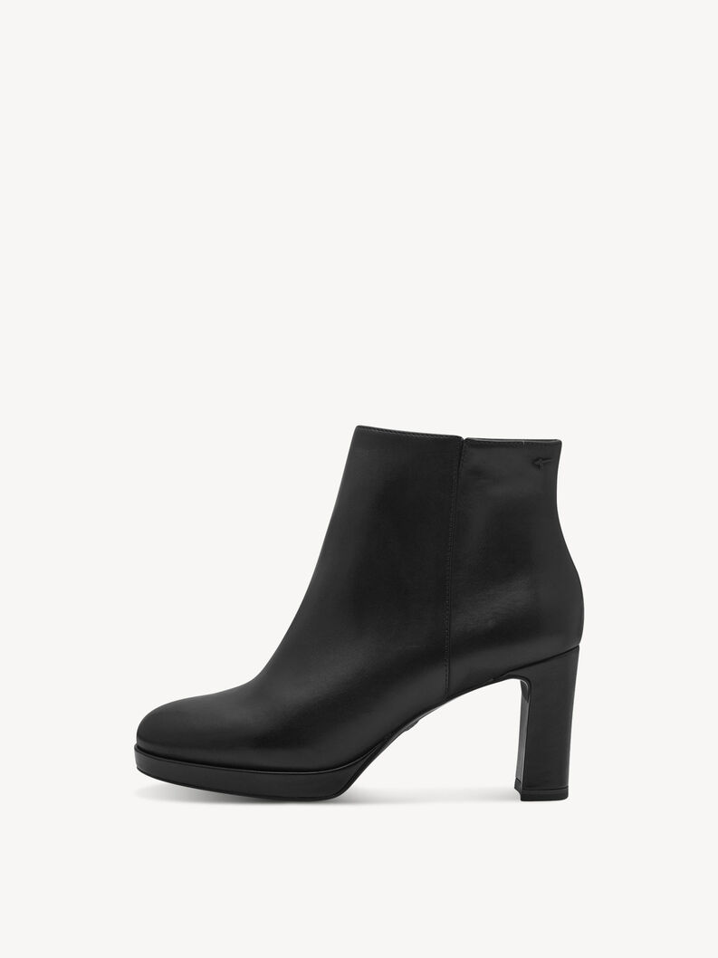 Bottine en cuir - noir, BLACK LEATHER, hi-res