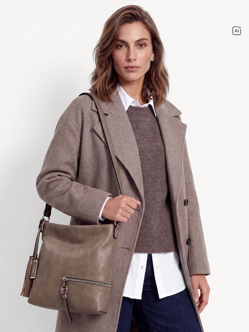 Satchel, brown, hi-res