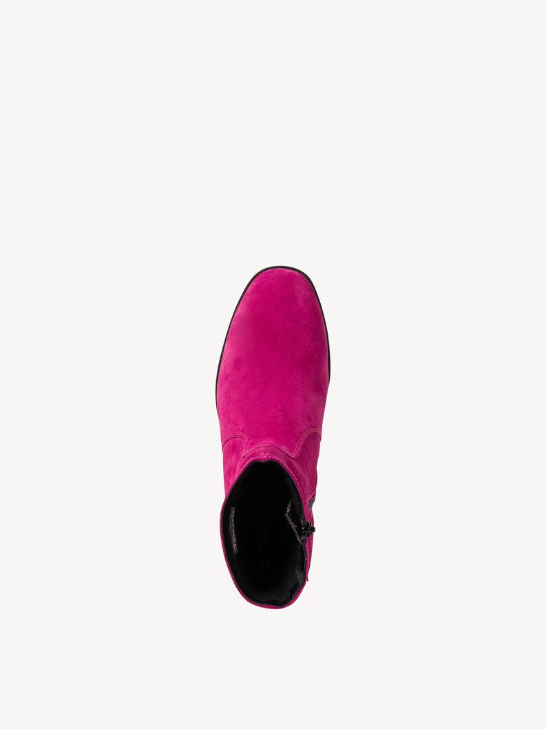 Leather Bootie - pink, FUXIA, hi-res
