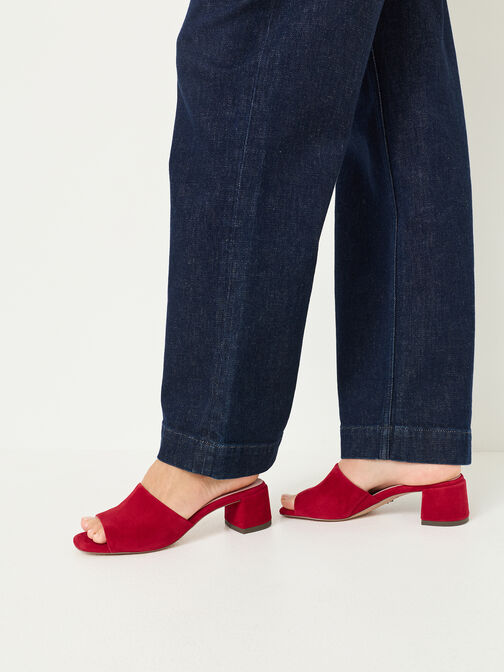 Mule, RED SUEDE, hi-res