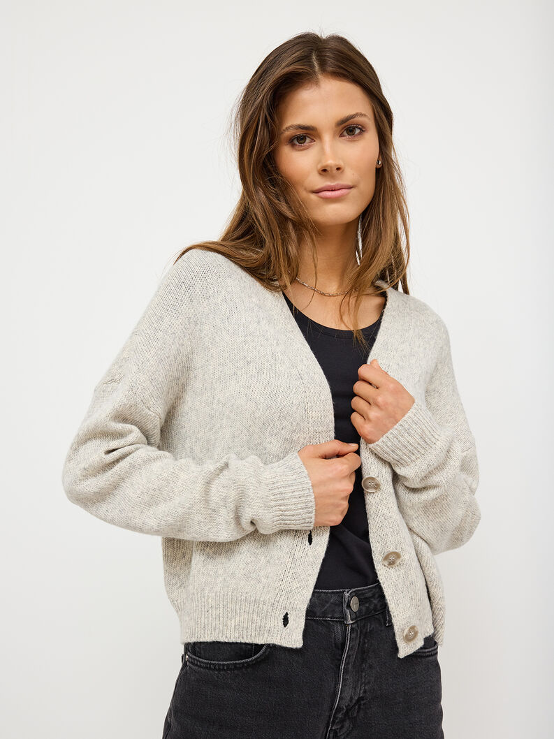 Gilet - gris, Light Grey Melange, hi-res