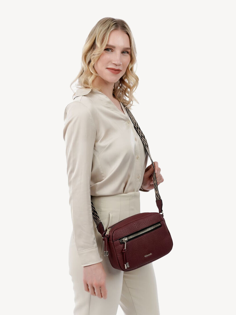 Schoudertas - rood, darkwine, hi-res