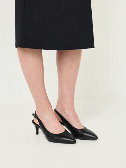 Slingpumps, BLACK, hi-res