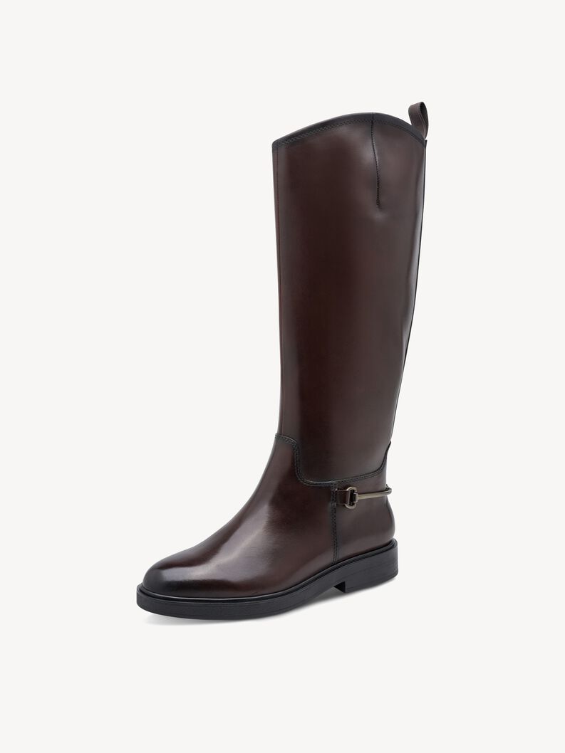Leather Boots - brown, MAHOGANY, hi-res