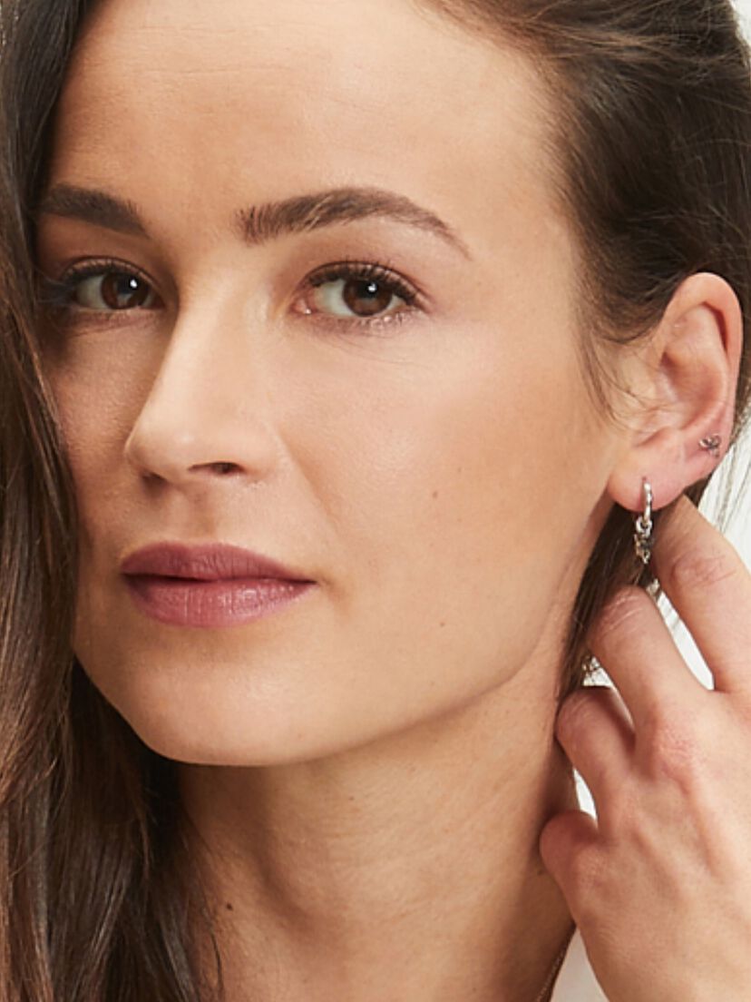 Oorringen - zilver, Silber, hi-res