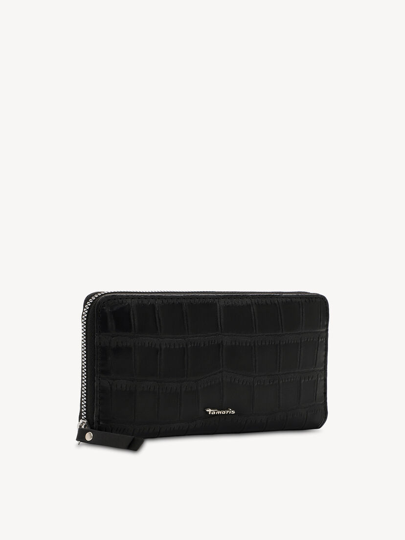 Portemonnee - zwart, black, hi-res