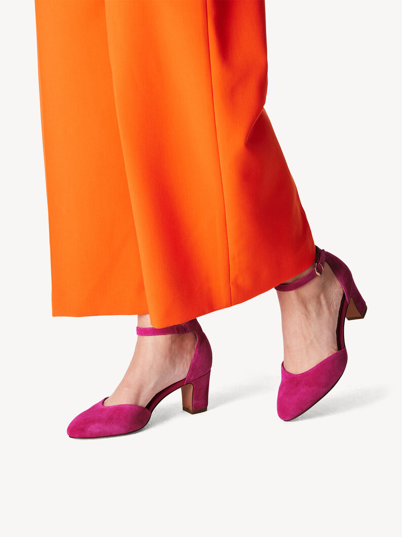 Leather Pumps - pink, FUXIA, hi-res