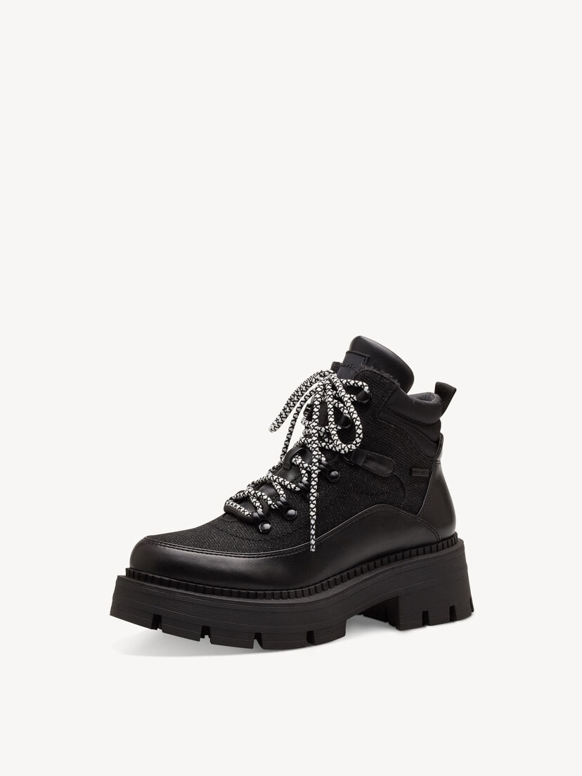 Enkellaarsje - zwart warme voering, BLACK GLAM, hi-res