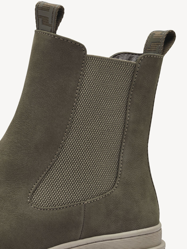 Leder Chelsea Boot - gr&uuml;n, OLIVE, hi-res
