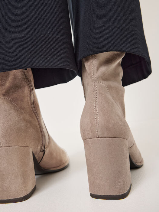 Enkellaarsje, TAUPE SUEDE, hi-res