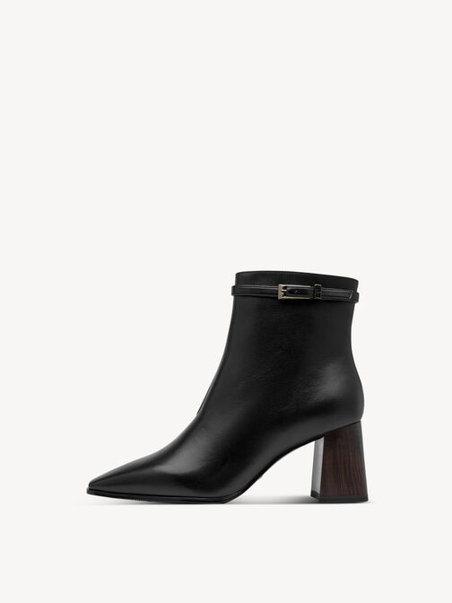Bottine, BLACK LEATHER, hi-res