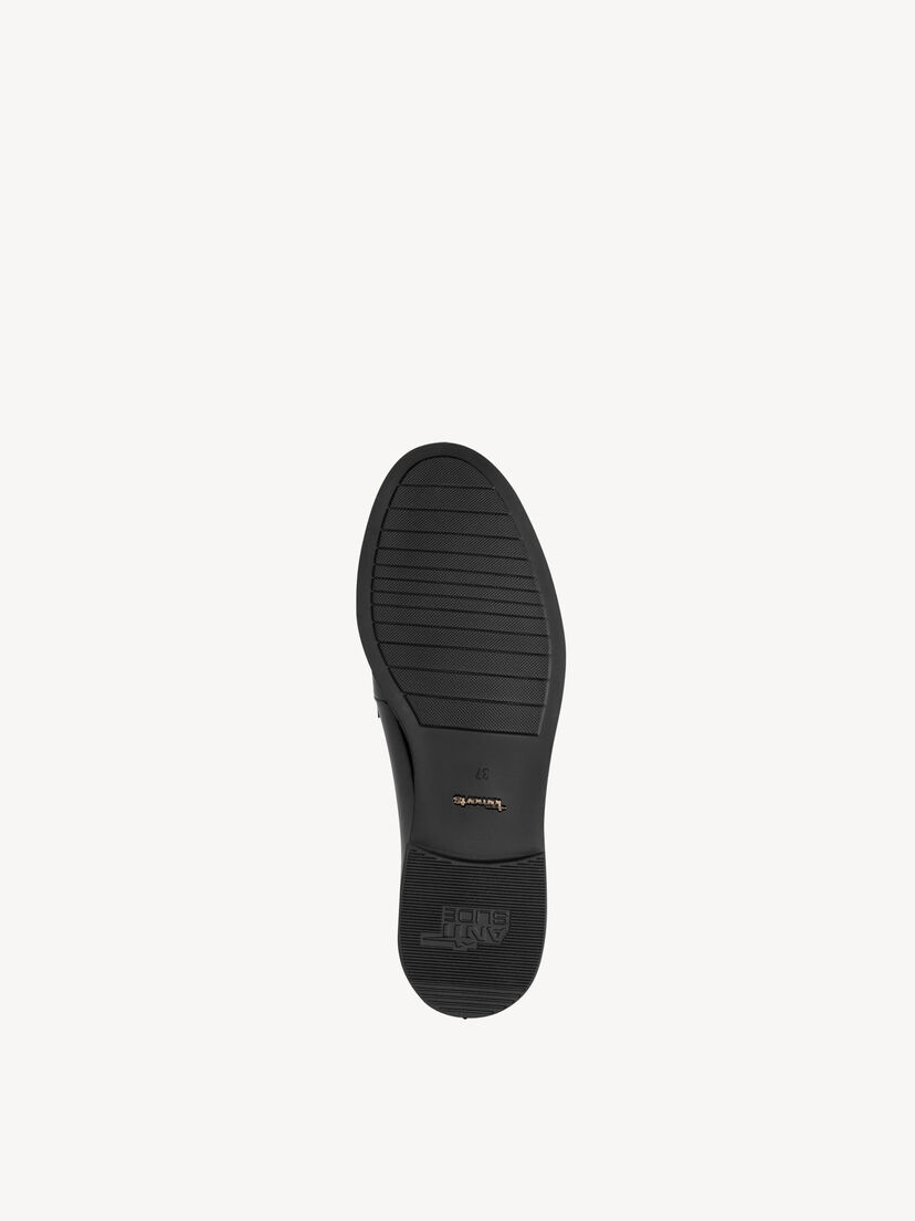 Leren Instappers - zwart, BLACK, hi-res