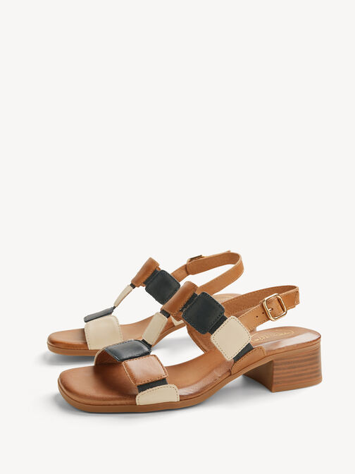 Heeled sandal, NAVY COMB, hi-res