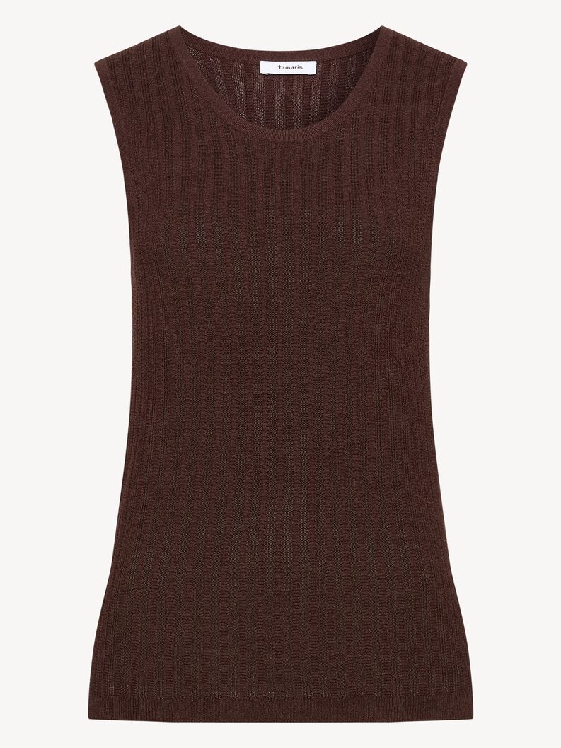 Knitted top - brown, Coffee Bean, hi-res
