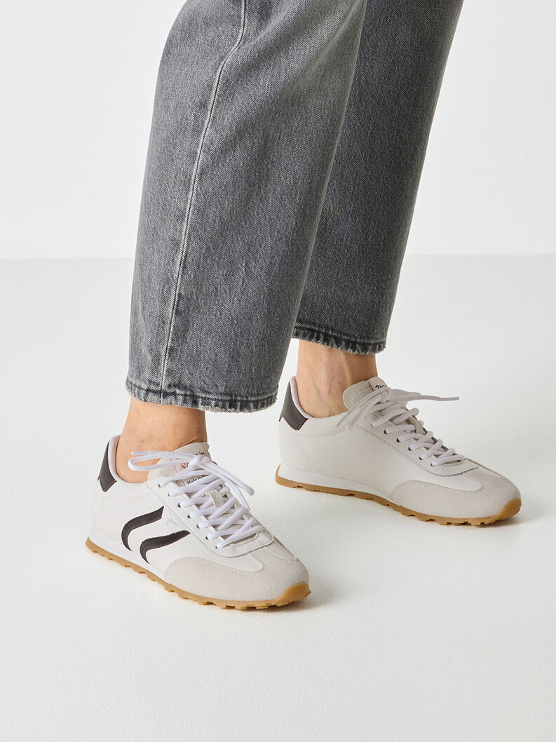 Sneaker - white, WHITE/BLACK, hi-res