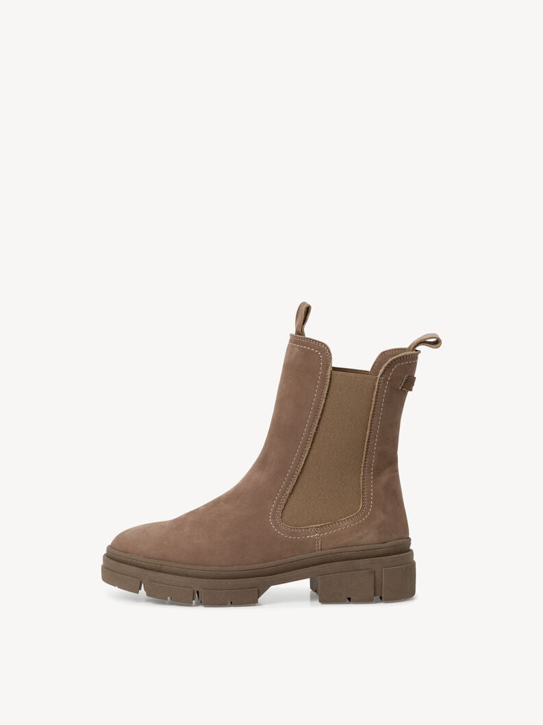 Leather Chelsea boot - brown, PEPPER NUBUC, hi-res