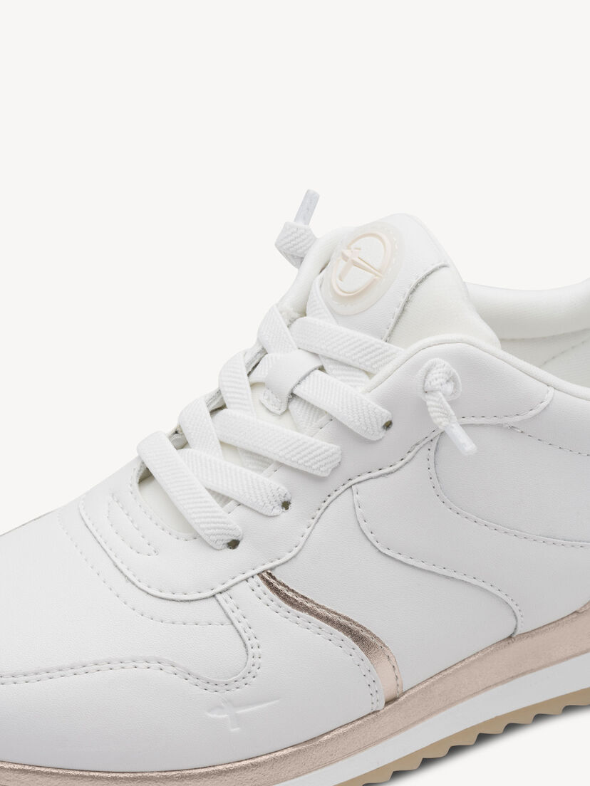 Sneaker, WHITE/GOLD, hi-res