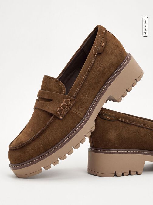 Slipper, cognac, hi-res