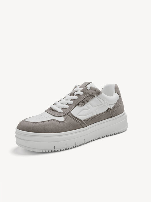 Sneaker, WHITE/GREY, hi-res