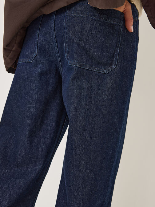 Jeans, Dark Blue Denim, hi-res