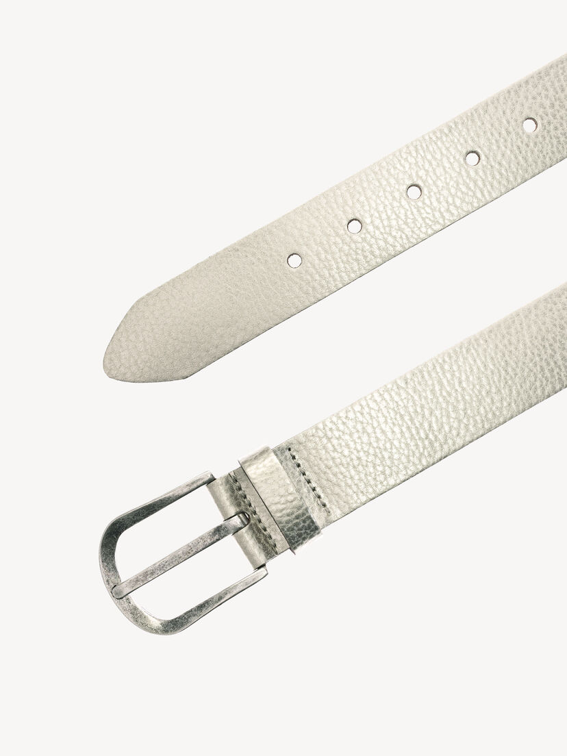 Leren Riem - goud, Platingold, hi-res