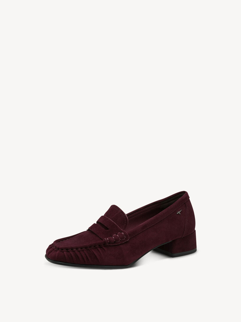 Leren Trotteur - rood, MERLOT, hi-res